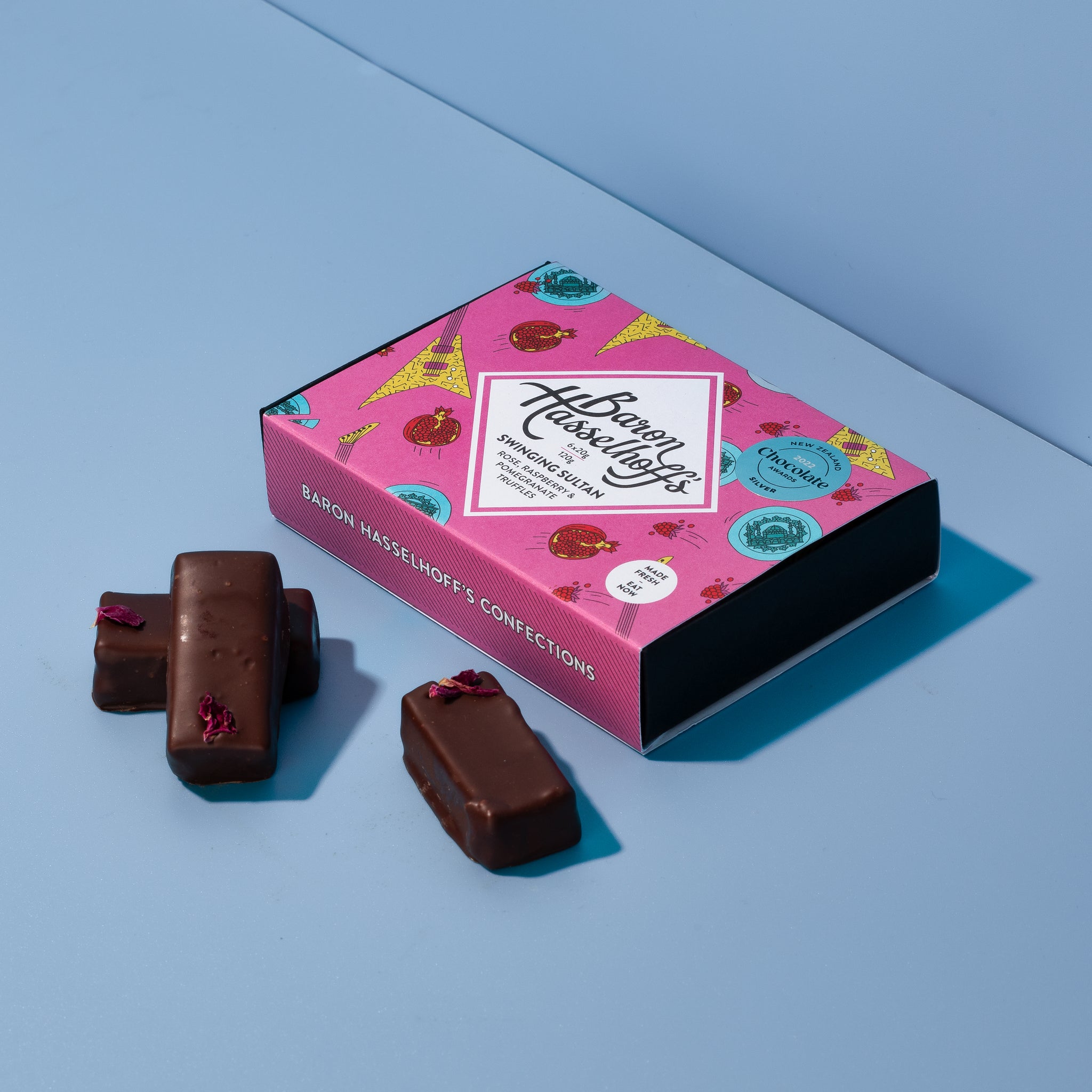 SWINGING SULTAN - Rose, Raspberry and Pomegranate Truffles