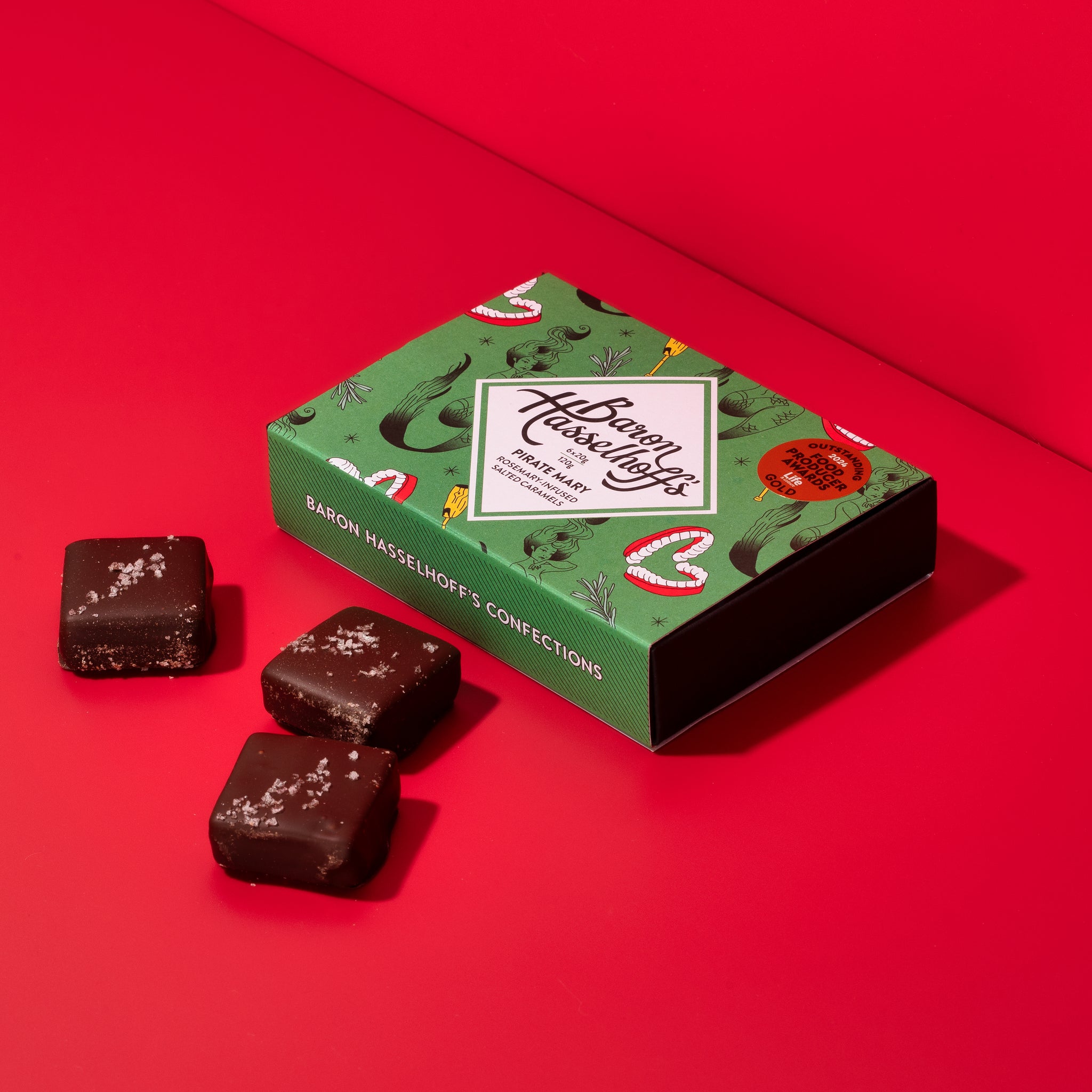 PIRATE MARY- Rosemary Infused Salted Caramels