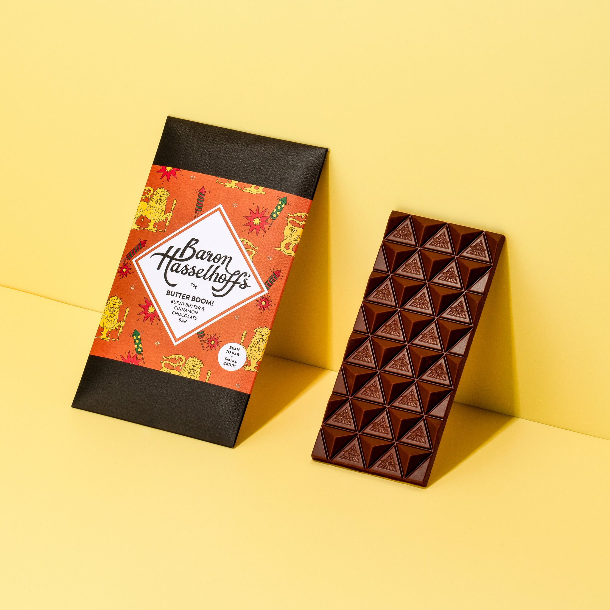 Butter Boom! Burnt Butter & Cinnamon Craft Chocolate Bar